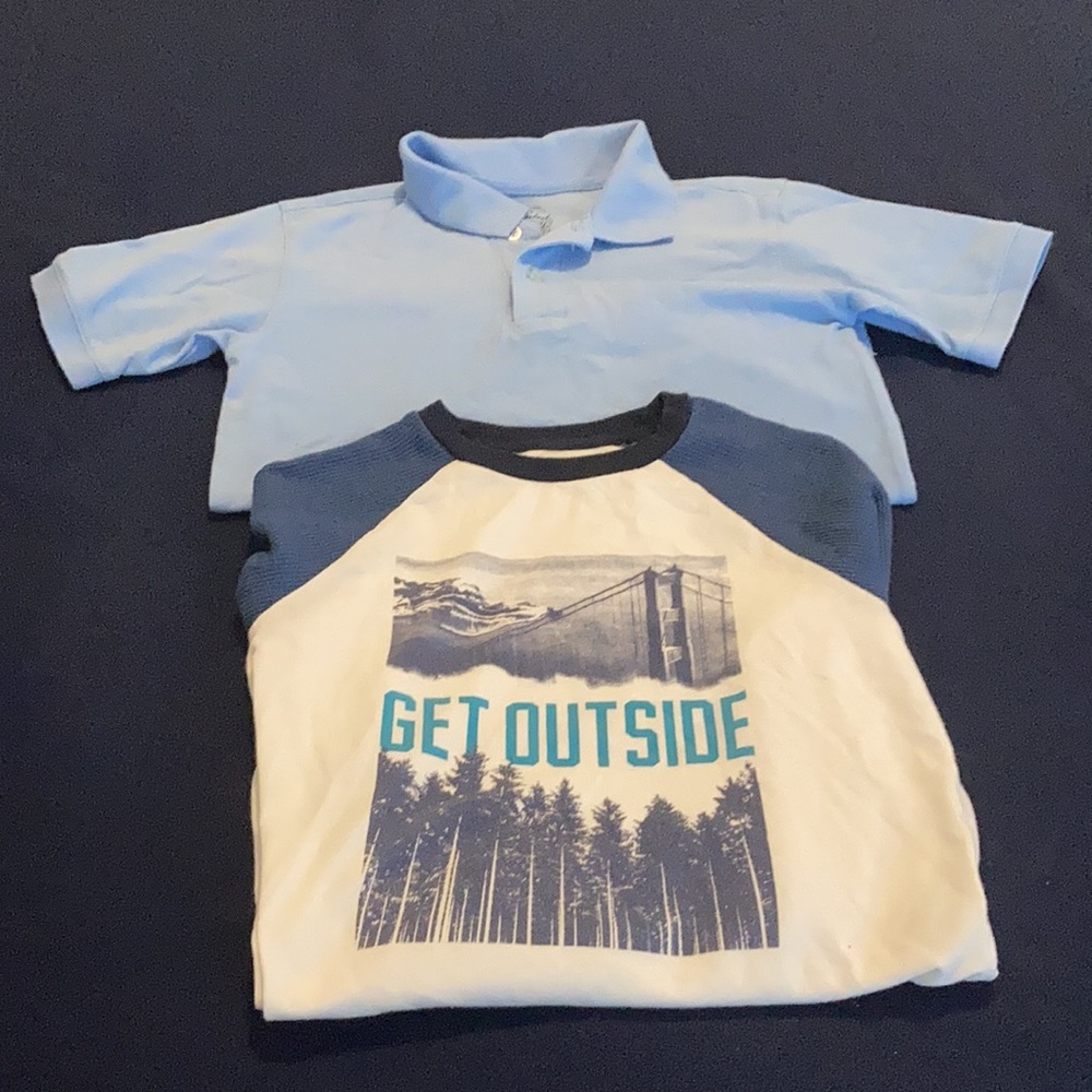Two shirt bundle. Old Navy, Faded Glory. Sz:S(6/7)